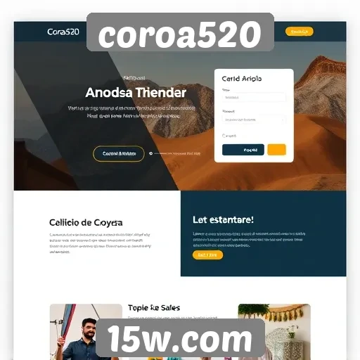 Interface do site coroa520 é amigável e acessível